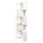 Corner Book Shelf - 5 Tier Corner Bookshelf  Bookcase With Baffle, Freestanding L Shaped Display Shelf Stand With Led Lights For Home Office, Living Room, Bedroom, Kitchen-135261873