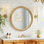 Miroir mural rond, miroir d'appoint pour salle de bain, chambre à coucher-222568071