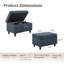Banc de rangement avec repose-pieds Mercury-1666622643