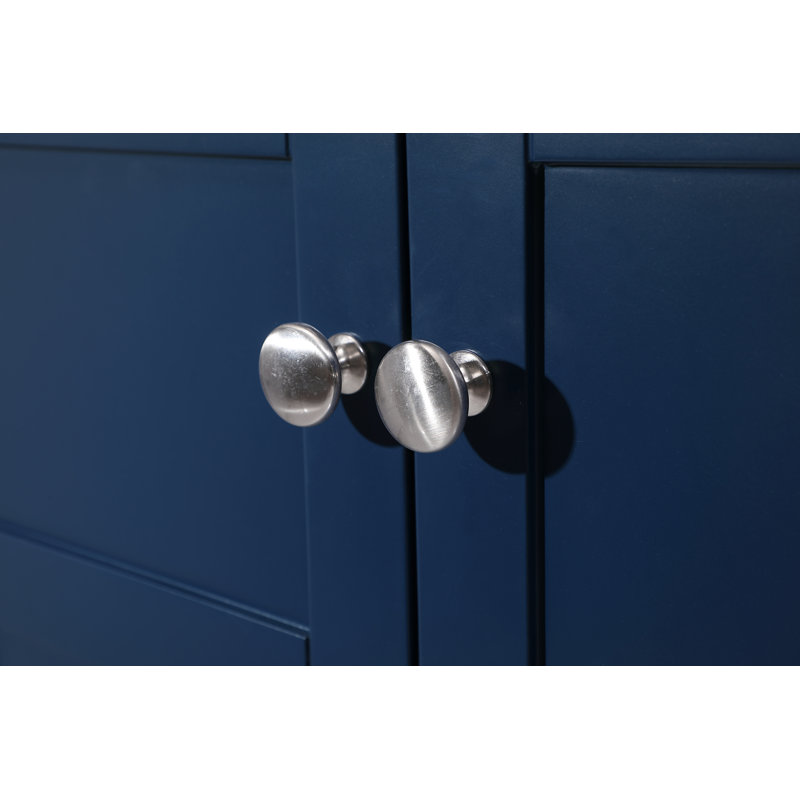 Ensemble de meuble-lavabo simple 36 po Amyra, Bleu