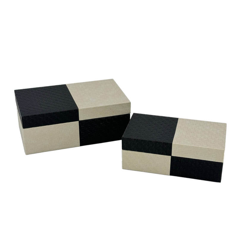 Ensemble 2 pièces, Noir / beige