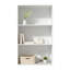Aaila White Wall-Mounted Display Cabinet with 3 Open Shelfs