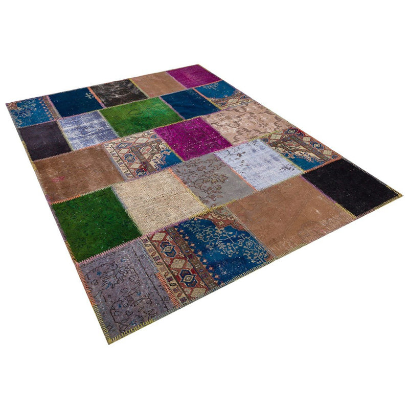 Tapis multicolore fabriqué à la main Modern