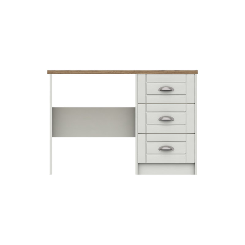 Newhaven Dressing Table, Natural Rustic Oak/White