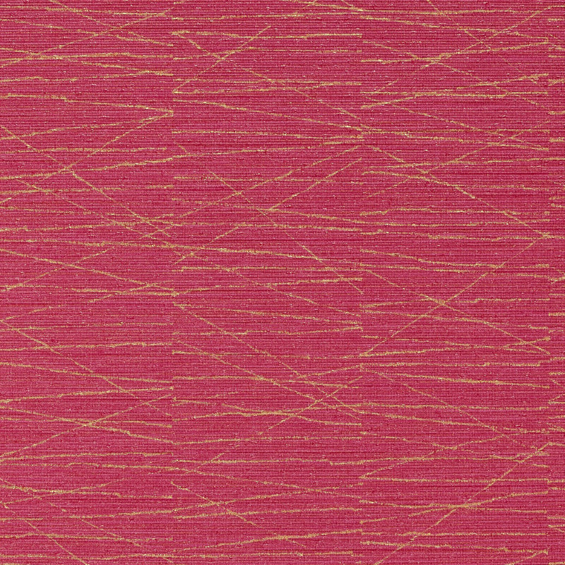3' L x 54" W Wallpaper Roll, Pink/Yellow