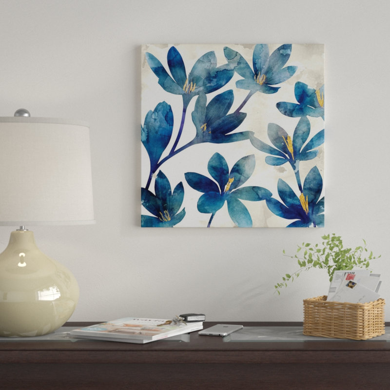 « veranda blue i », impression sur toile, H 48 po x l 48 po x P 1,5 po, Toile tendue, Pas de tapis