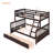 Twinfull Bunk Bed With Strong Construction In Versatile Storage And Handrail-2118884955-2118884952