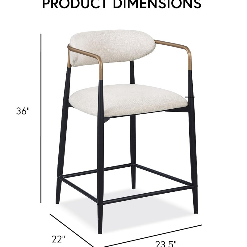 Chaise de salle à manger à hauteur de comptoir 2 pièces