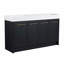 Meuble-lavabo autoportant 60 po avec lavabo double en résine