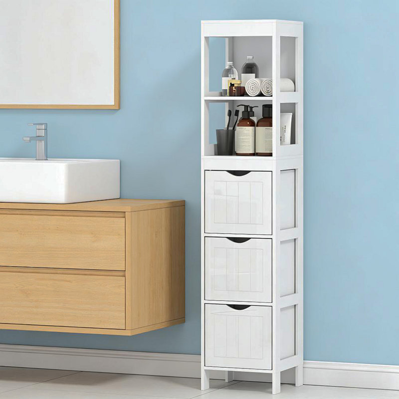 Armoire de salle de bain étroite, armoire de rangement étroite
