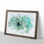Boat in the Open Water in Abstract - Picture Frame Painting Print-55544403-55544407