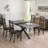 5PC Retro Rectangular Stretch Dining Table