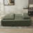 80" Compressed Foam Sleeper Sofa Bed, Corduroy Foldable Couch Bed, Convertible Living Room Set — No Assembly Required-1956771035