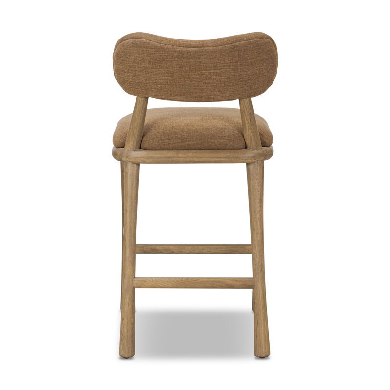 Juna Upholstered Stool with Solid Wood Frame