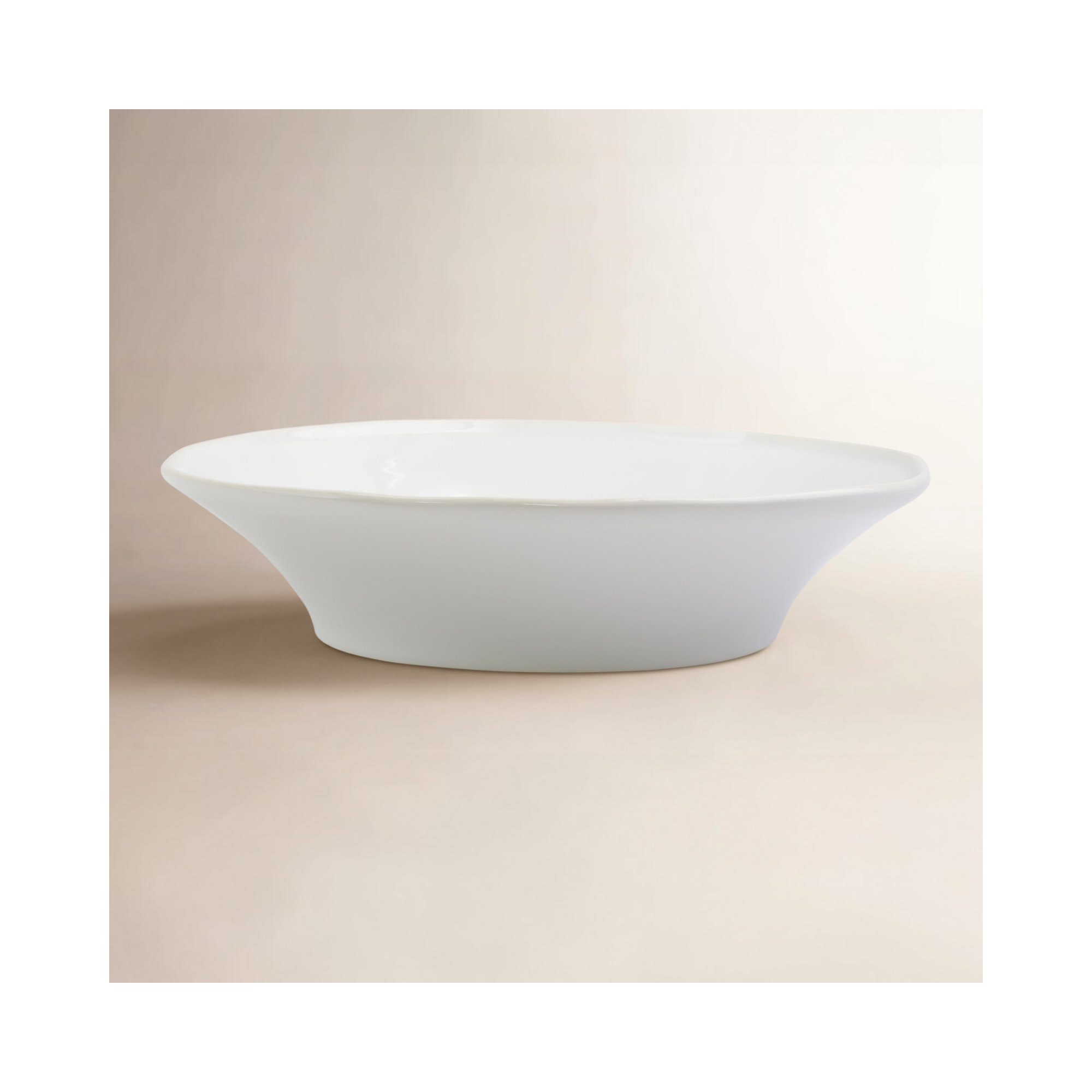 Chroma Ceramic Salad Bowl, White
