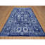 Tapis bleu en laine et soie noué à la main 9 pi x 12 pi 3 po A8E8D0F7AC0D456C8196FA4F766FA1C1 Yale