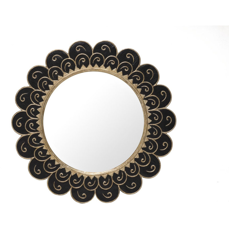 Metal Round Accent Mirror
