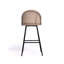 Yes Upholstered Chenille Bar Stool with Steel Frame-2066087895