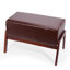 Tabouret en bois rembourré Mid Century-296692392