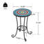 Table d'appoint avec tablette inférieure ouverte