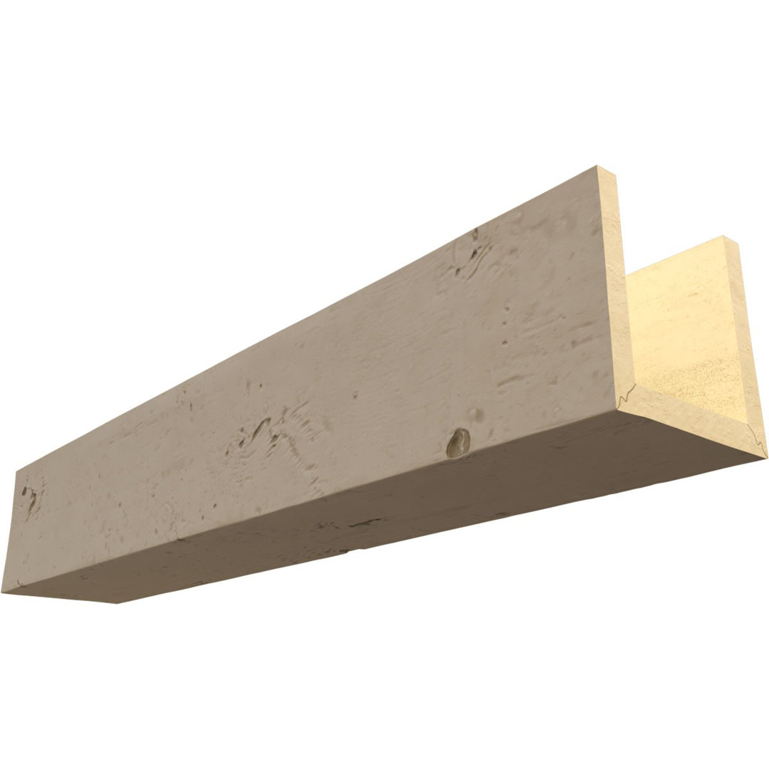 Knotty Pine Endurathane Faux Wood 3-Sided Ceiling Beam (U-beam) Ekena Millwork 