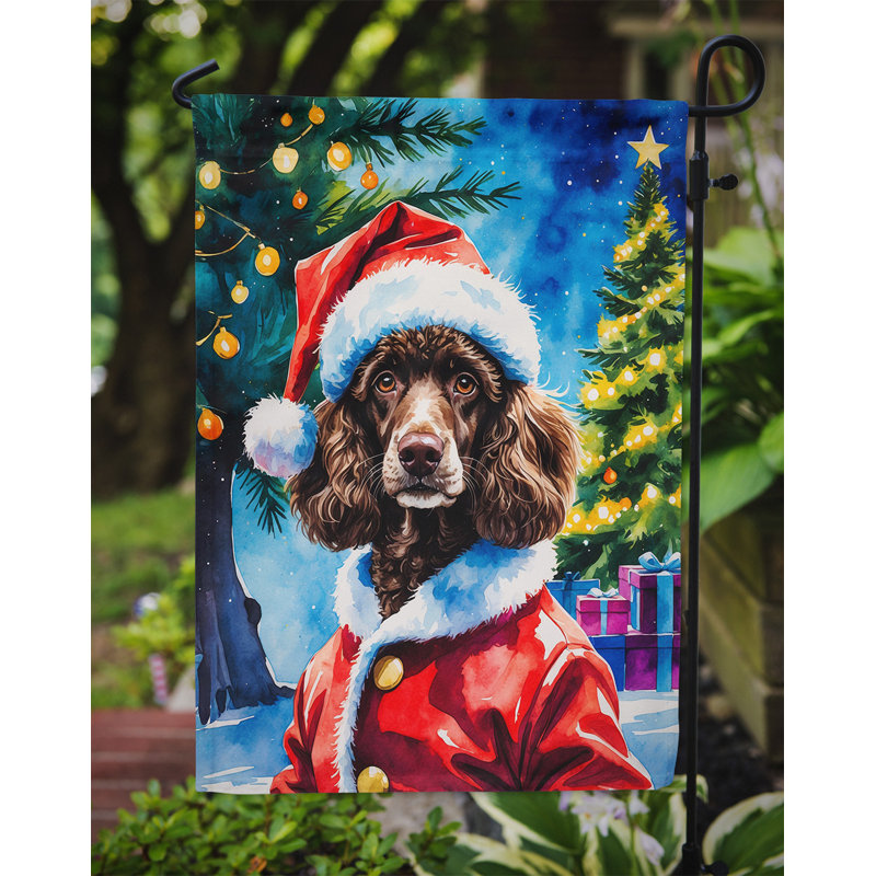 Drapeau de jardin Doberman Pinscher, Caniche chocolat