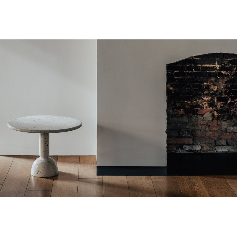 Taiko Pedestal End Table, 15.4" H x 22.2" W x 22.2" D