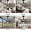 Alessandra - Ventilateur de plafond à cinq pales - DEL intégrée-103363410-103363420