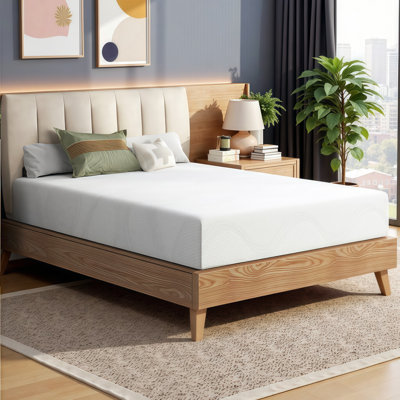LUMERIS Cooling Green Tea Gel Memory Foam Mattress with Dual-Layer Support, CertiPUR-US Certified, Multiple Sizes & Thickness Options