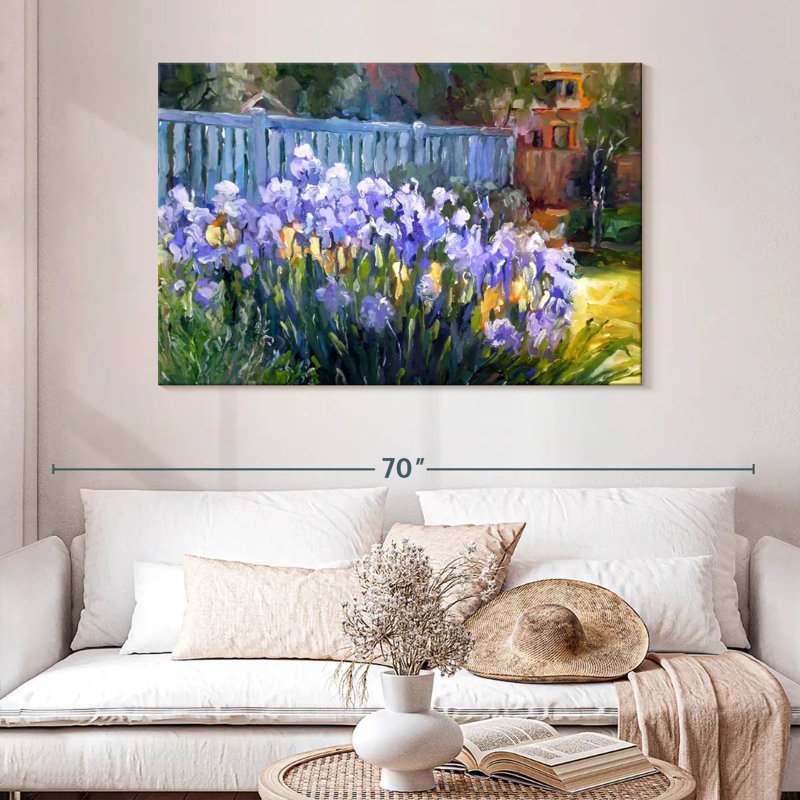 Fleurs Harisk Iris, H 32 po x l 48 po
