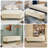 Velvet Upholstered Storage Bench with Horseshoe-Shaped Metal Legs for Living Room: Stylish and Functional Bed-End Solution-591994485