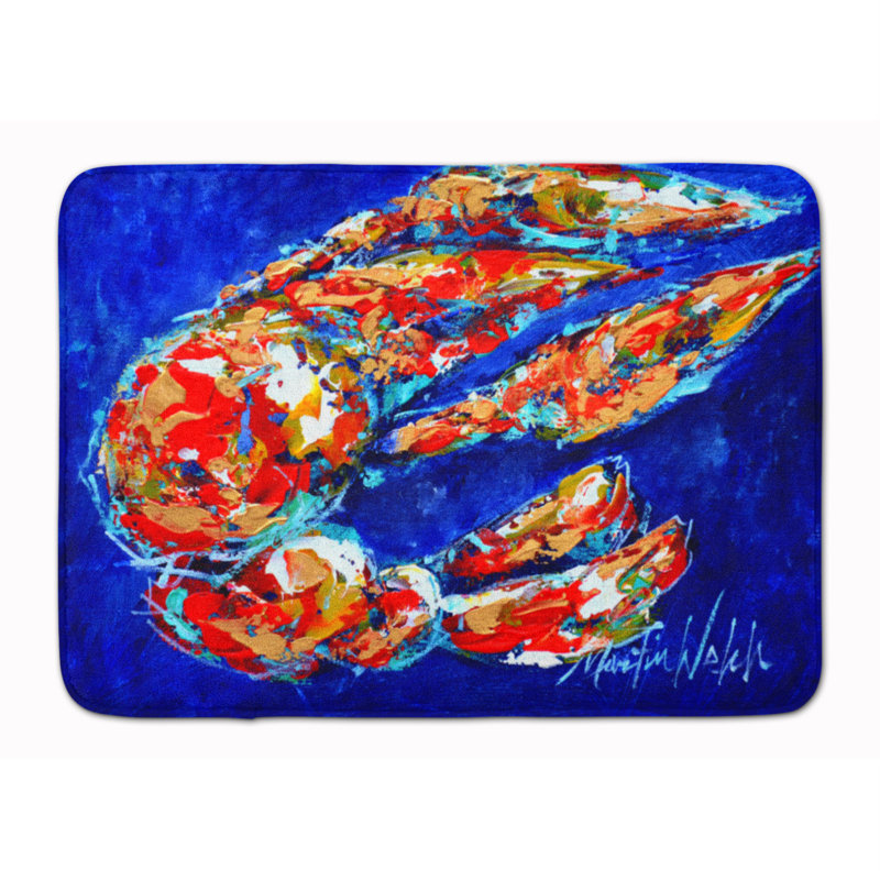 Tapis pour salle de bain en mousse à mémoire craw momma crawfish