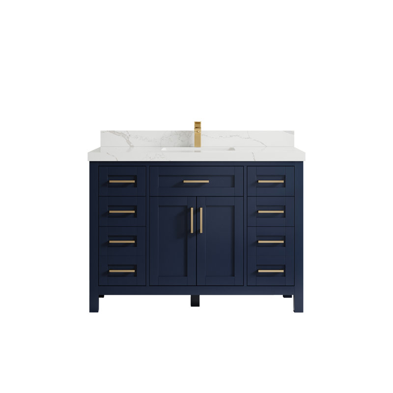 Ensemble de meuble-lavabo simple 48 po, Calacatta Laza
