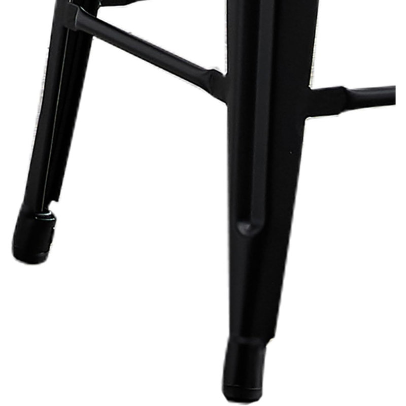 Tabourets de bar contemporains en métal, Noir