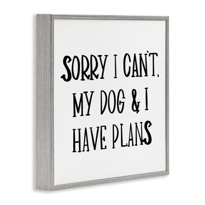 «Plans with dog», estampe numérique encadrée par SD Graphics Studio