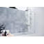 Vela 33.5 in. x 58.25 in. Frameless Single Fixed Bath Panel-1107190804