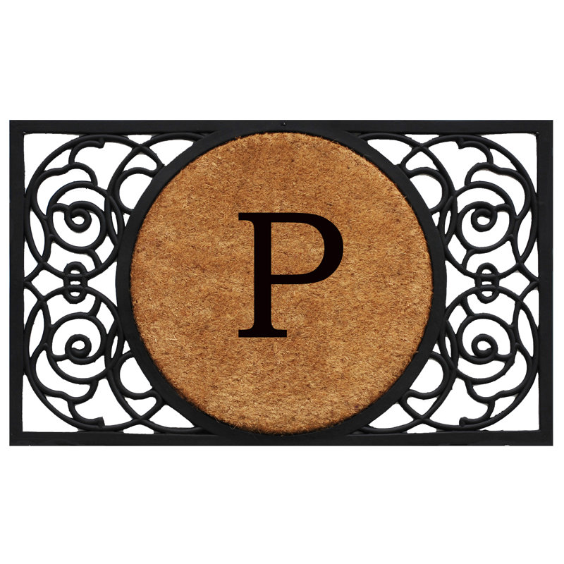 Cermenho Non-Slip Outdoor Doormat, P, Rectangle 22" x 36"