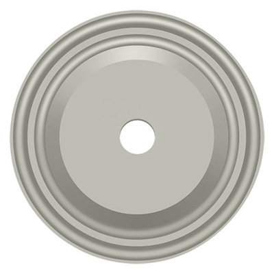 Plaque de base pour boutons Deltana BPRC150U15, 1-1 / 2 po de diamètre, nickel brossé