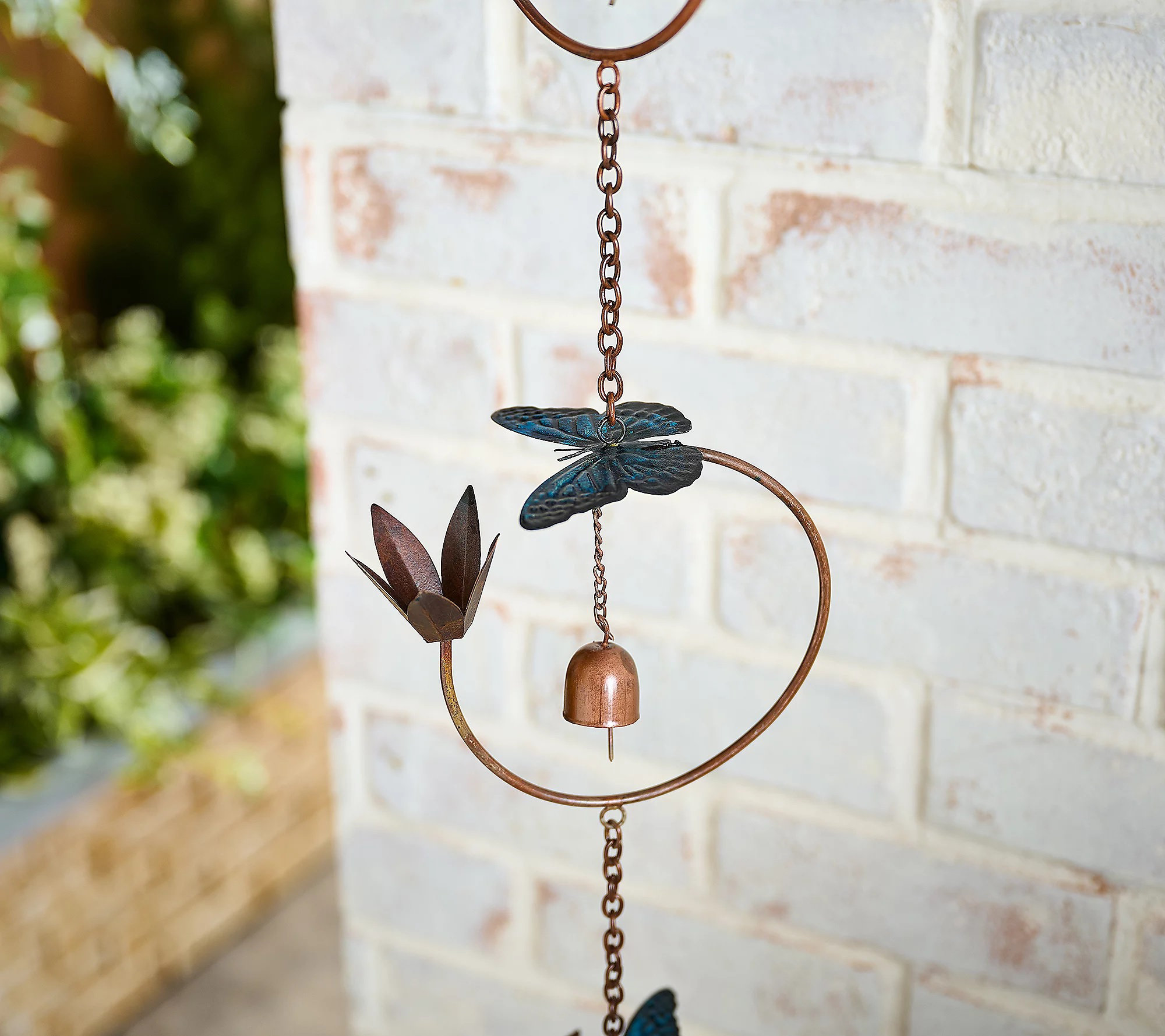 Chain Set Insect Arlmont & Co. Metal Insects Rain Chain - Wayfair Canada