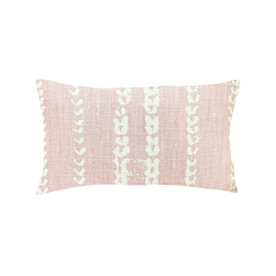 Vines Cotton Blend Lumbar Rectangular Pillow Cover