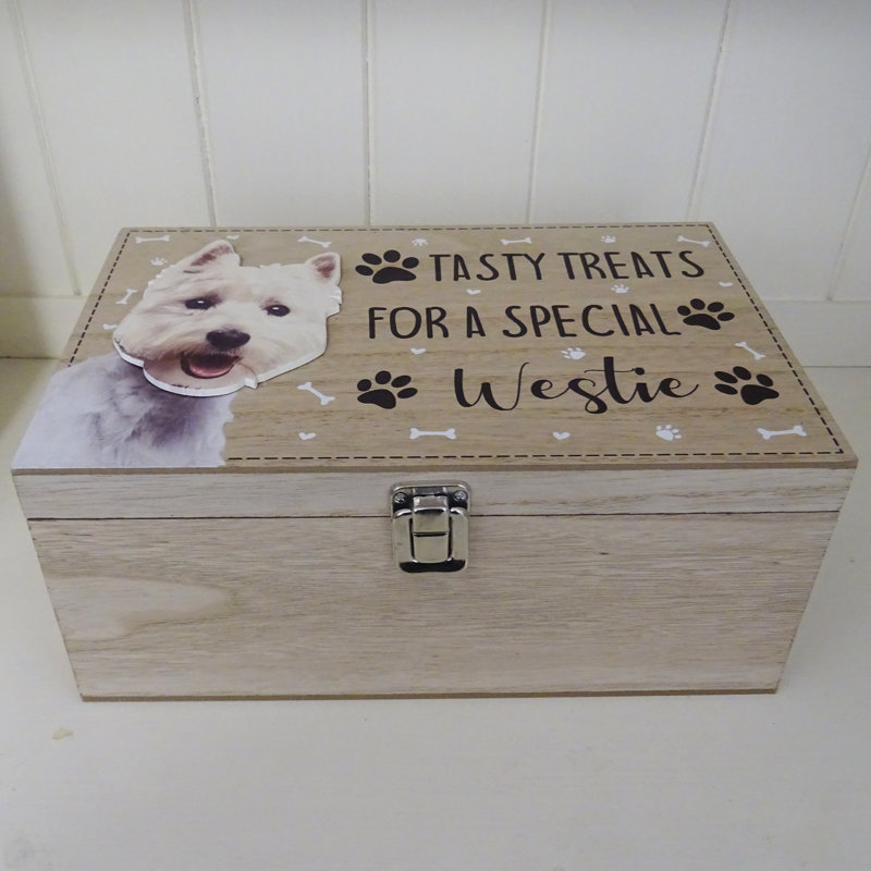 Westie Dog Treat Box Deleon Decorative Box
