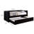 Suzo Daybed With Trundle, Flannelette Upholstery, Nailhead Trim-108987336