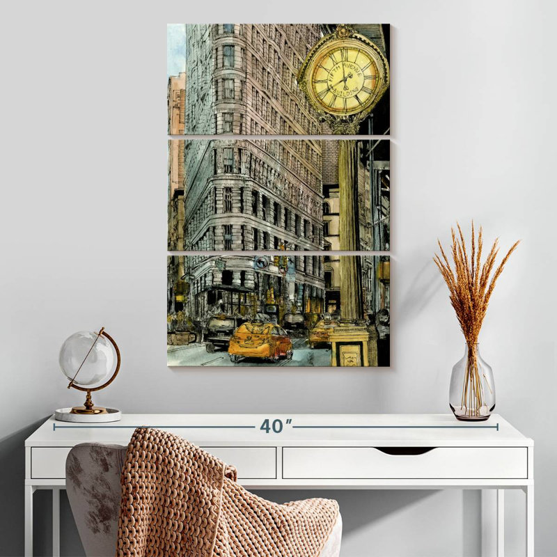 Iconic City Scene I, H 32" x l 20"