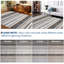 Grand tapis décoratif rayé moderne lavable à la machine 8 x 10 po avec envers antidérapant-2095465623