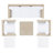 Chilton 7 - Person Patio Conversation Set with Cushions-802793800