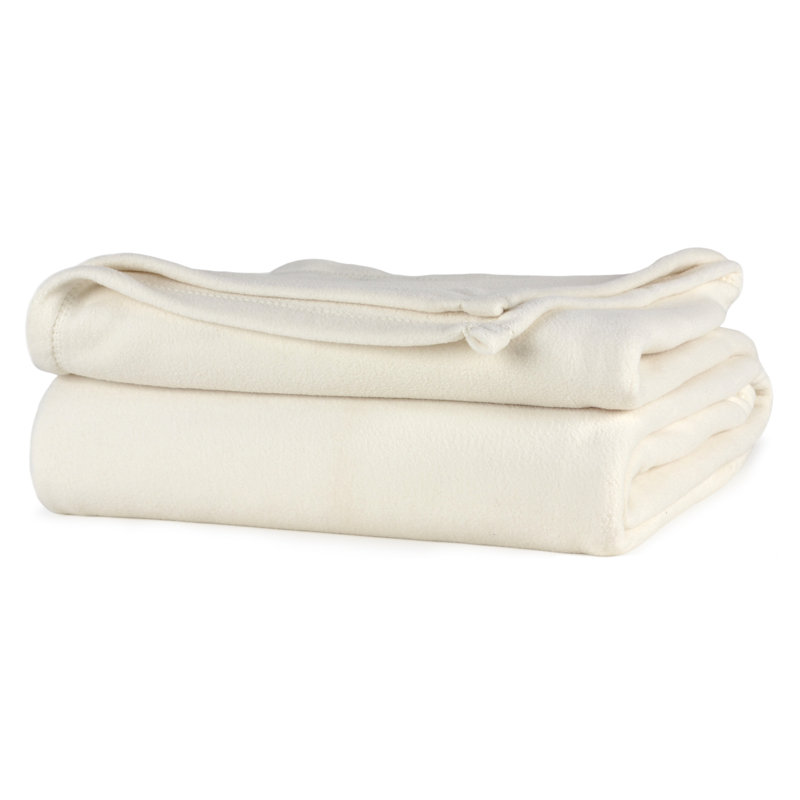 Couverture polaire Bml Collection, Grand, Ivoire
