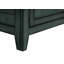 Table d'appoint, table de chevet, tiroir de rangement, bout, table d'appoint, chambre à coucher, lampe, rangement, placage bleu antique, transitionnel