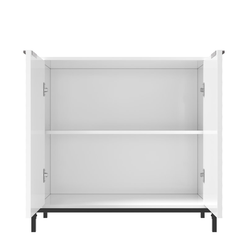 Buffet décoratif 2 portes Tahnaout, Blanc