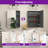 Husai Recessed or Surface Mount Aluminum Frameless Medicine Cabinet With Mirrored Door and Adjustable Shelves-412460637-416527324
