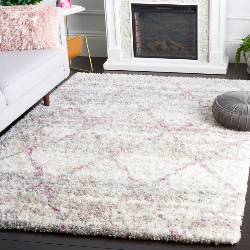 Shaylen Shag 800 Performance Geometric Rug, Rectangle 5'3" x 7'6"